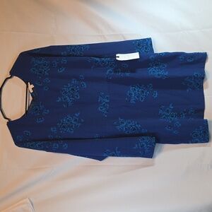 NWT Leith Brand Long Sleeved Blue Dress, Size M